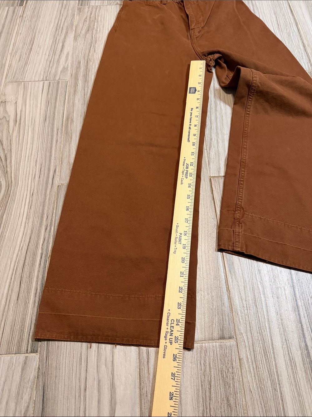 We The Free Wide-Leg Flare Jeans in Rust Brown - Picture 6 of 9